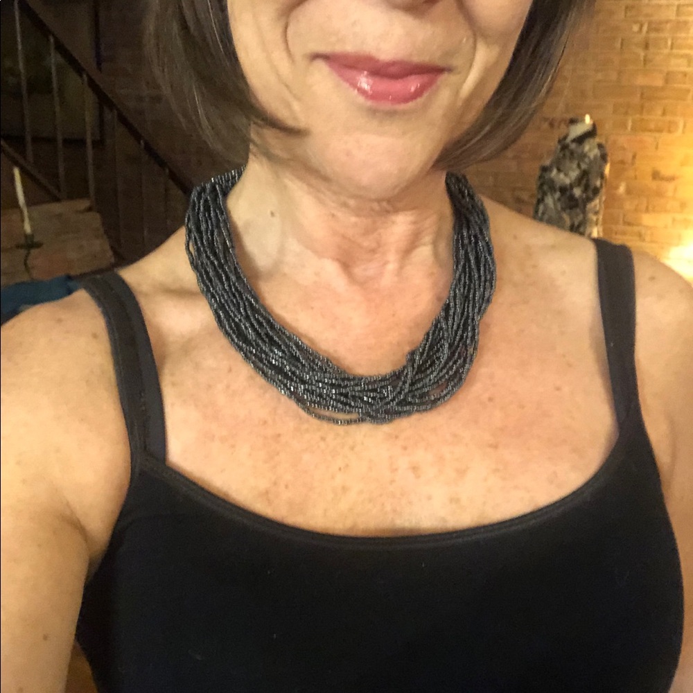 Wrapped Multi-strand seed bead necklace